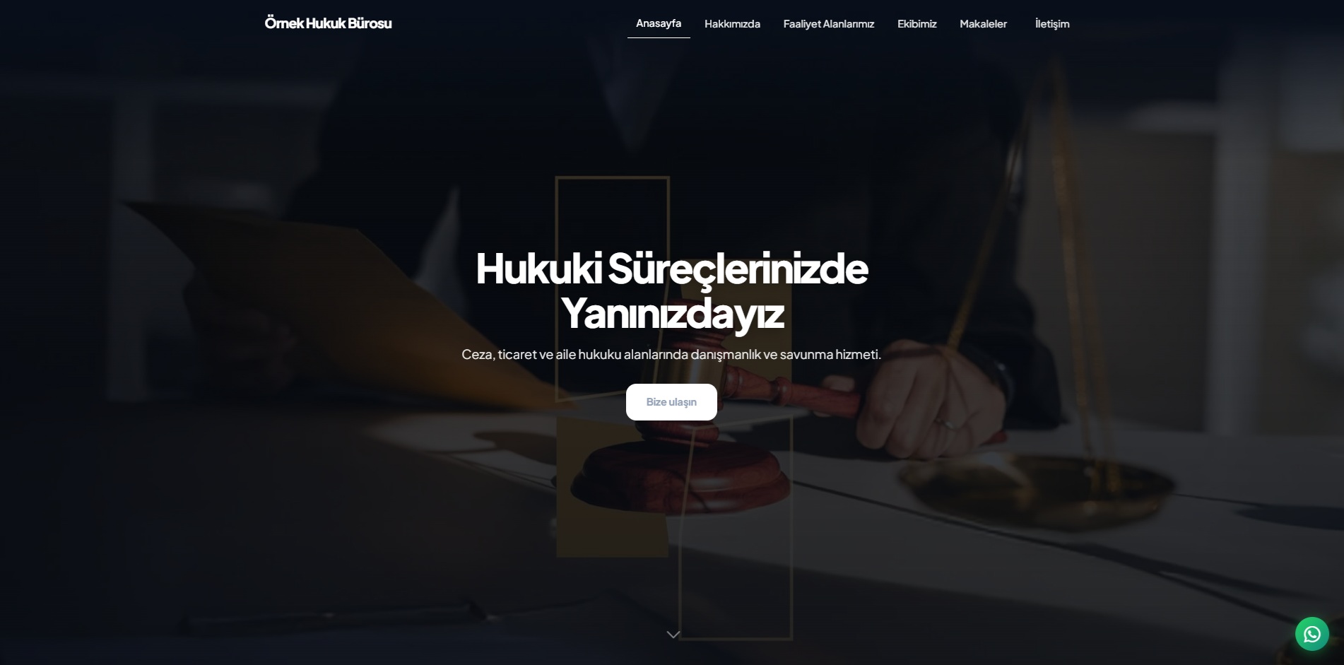 Tema 4 – Avukat web sitesi örneği